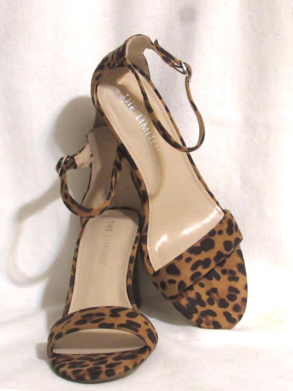 NEW Women's Ladies THE LIMITED Leopard Sandal Heels Shoes 8.5 M Orig $80